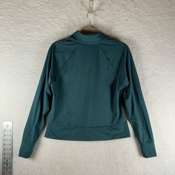 Alpine Design Top Women's Small Teal Field Knitted Polyester Stretch 7213 - Picture 7 of 9